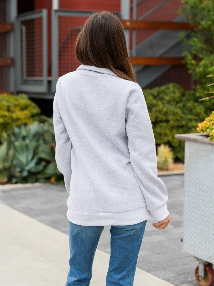 Snap Sweatshirt Pullover