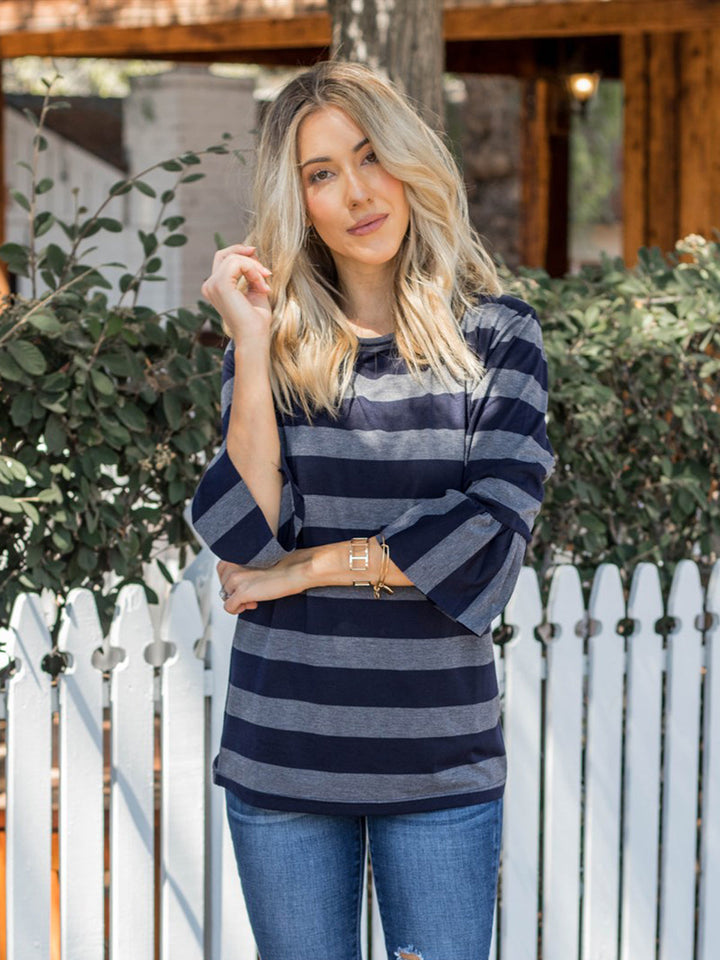 3/4 Sleeve Flare Sleeve Allie Top