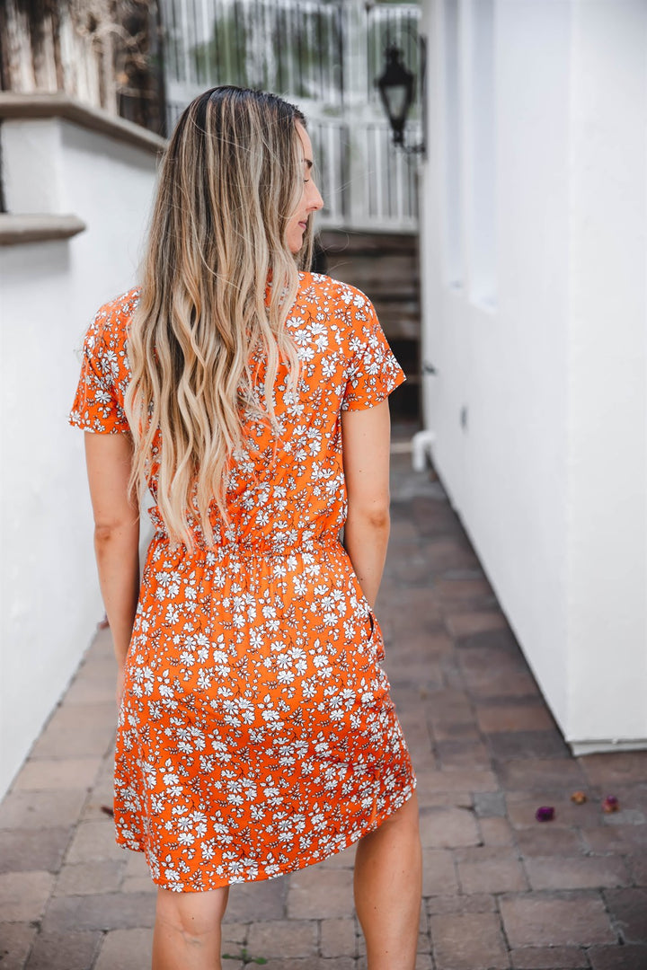 Floral Cinched Waist Kolbie Dress