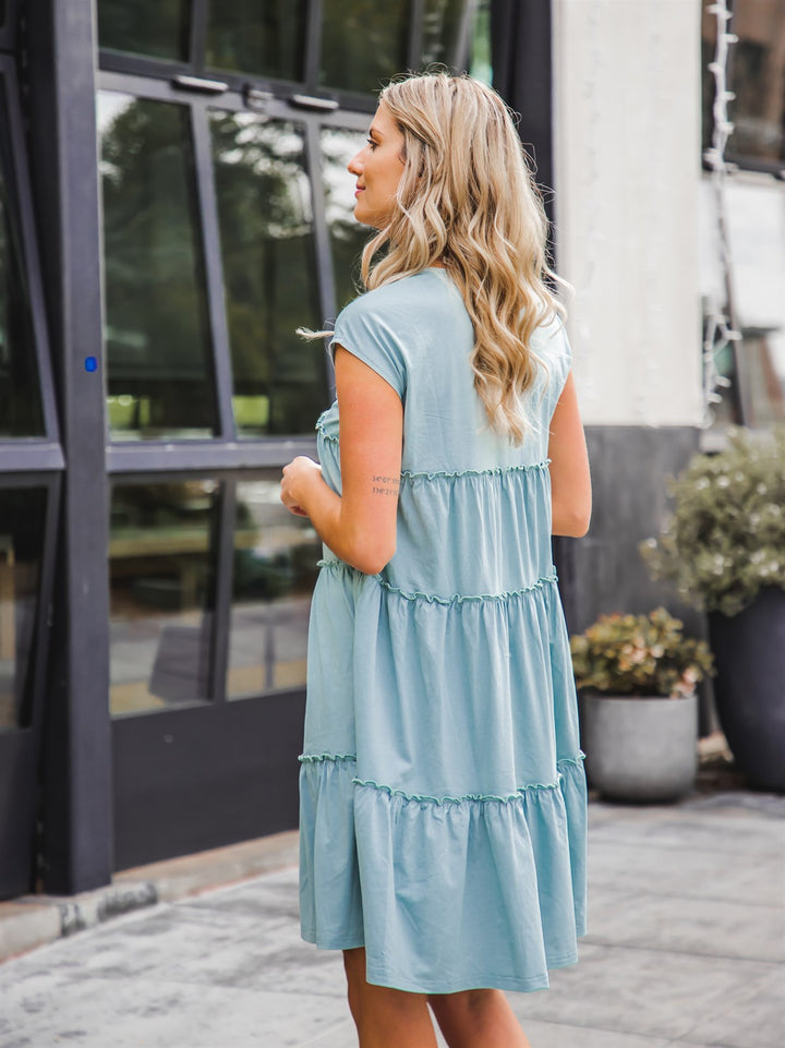 Tiered Knee Length Breanna Dress