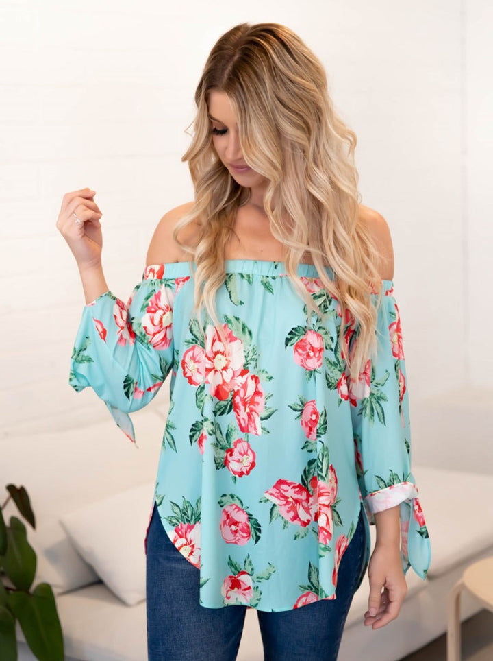 Floral Mila Off Shoulder Top