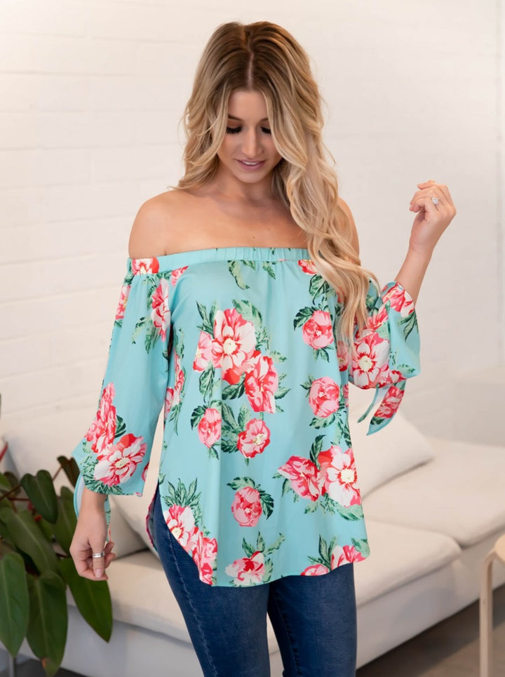 Floral Mila Off Shoulder Top