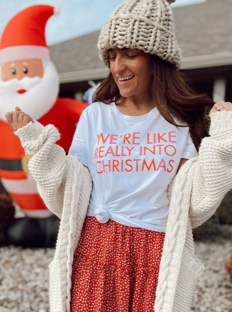 Really into Christmas Graphic Tee - @savvyskirtgirl