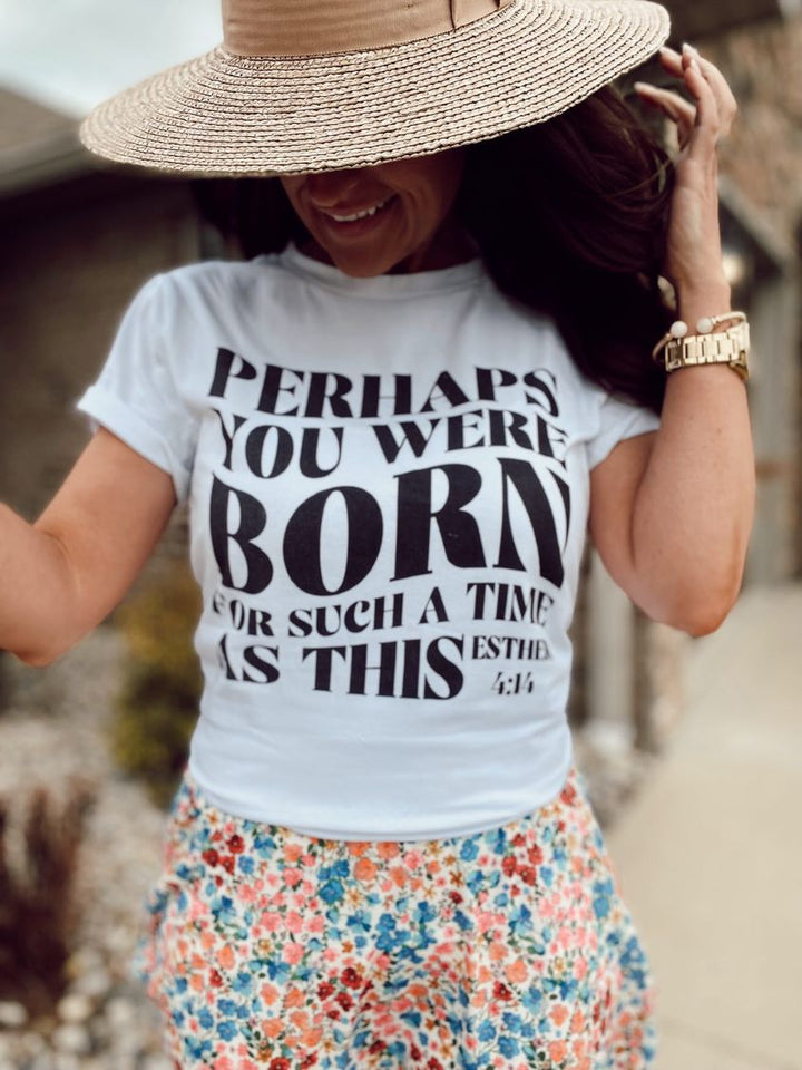 Perhaps you were born Graphic Tee - @savvyskirtgirl