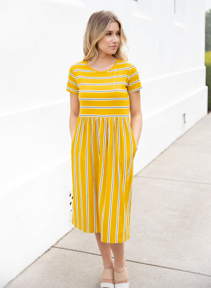 Striped Midi Eliana Dress