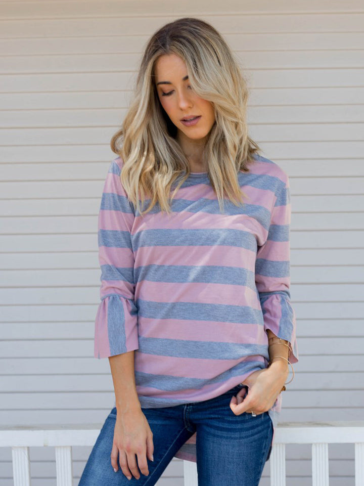 3/4 Sleeve Flare Sleeve Allie Top