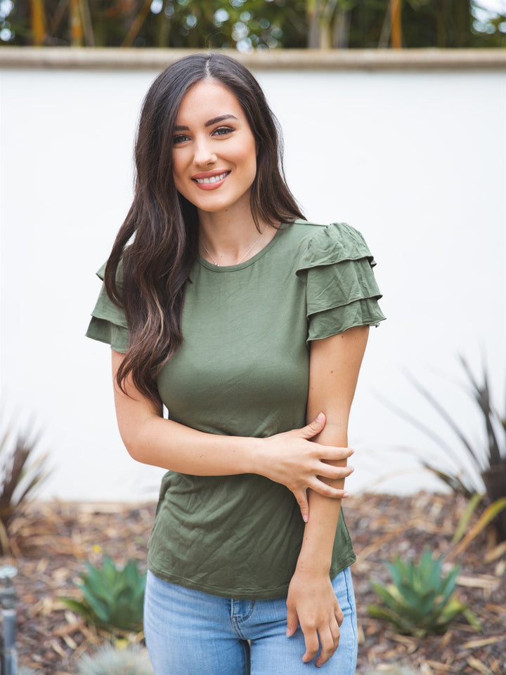 Ruffle Sleeve Rebekah Top