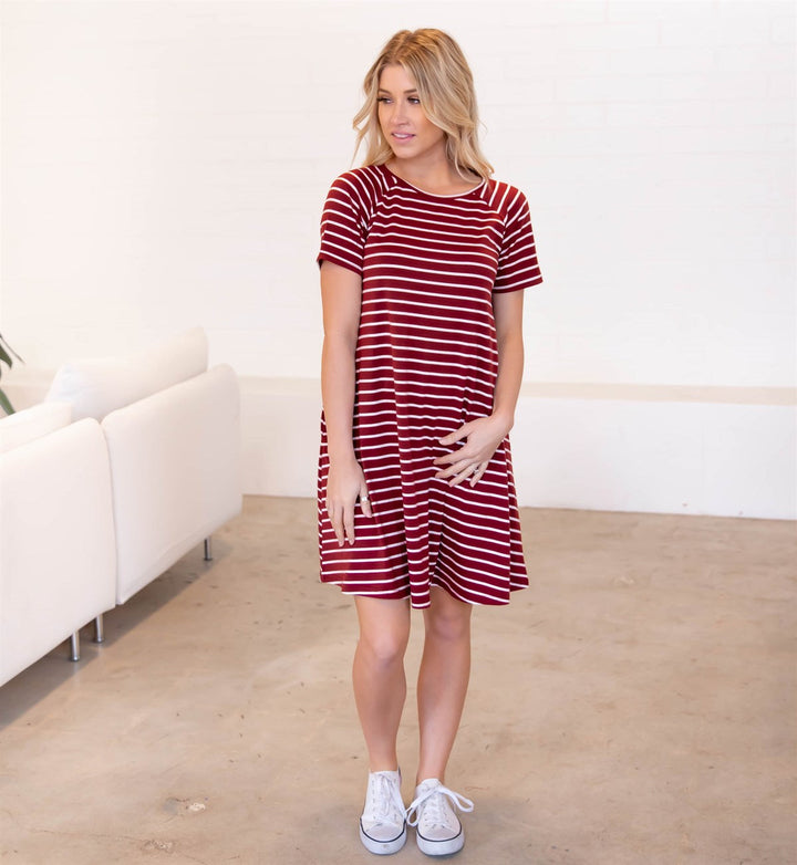 Striped Delilah Swing Dress