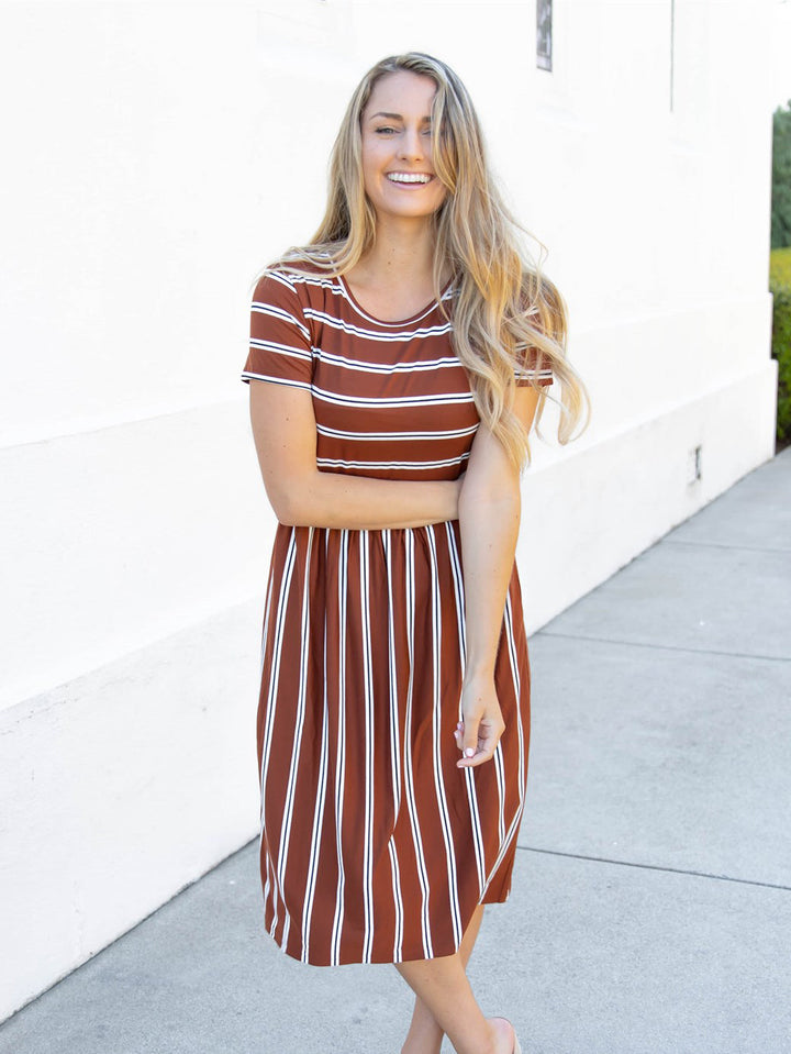 Striped Midi Eliana Dress