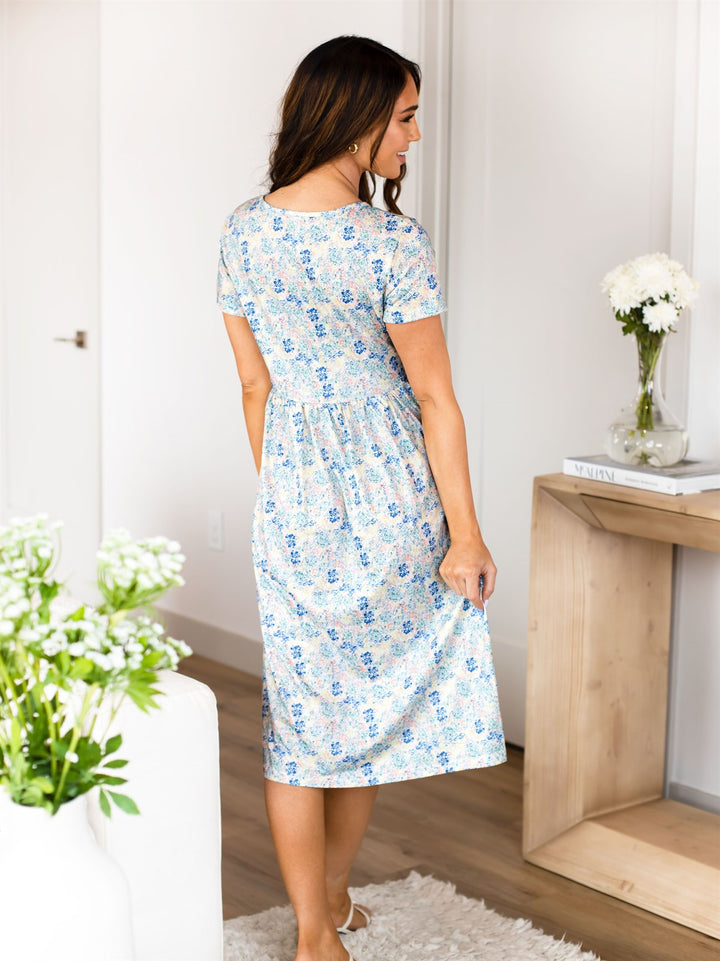 Dainty Floral Pocket Penelope Dress