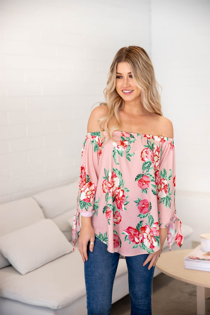 Floral Mila Off Shoulder Top