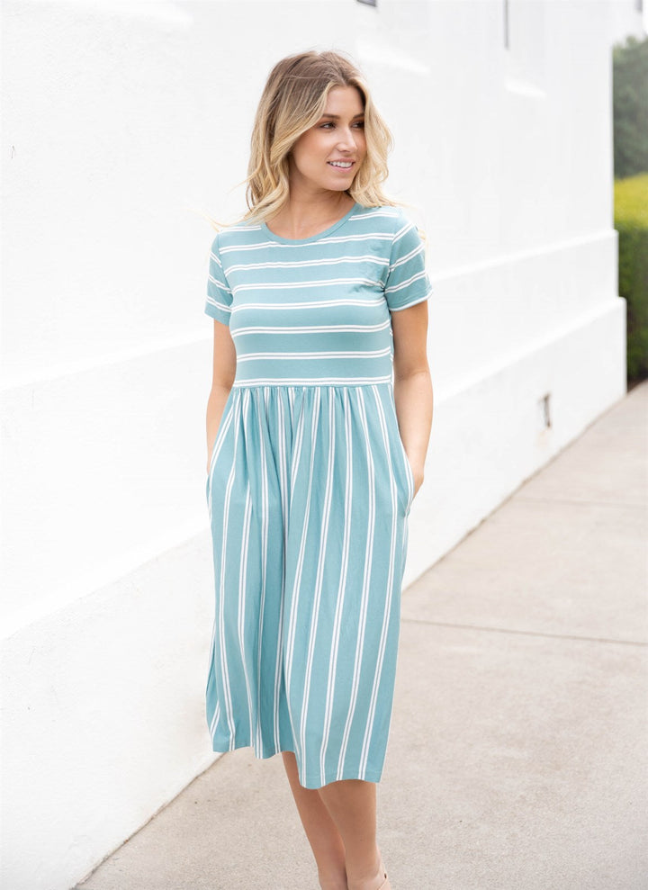 Striped Midi Eliana Dress