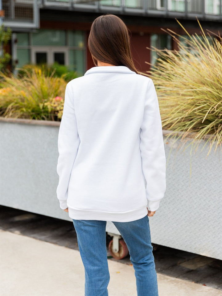 Snap Sweatshirt Pullover