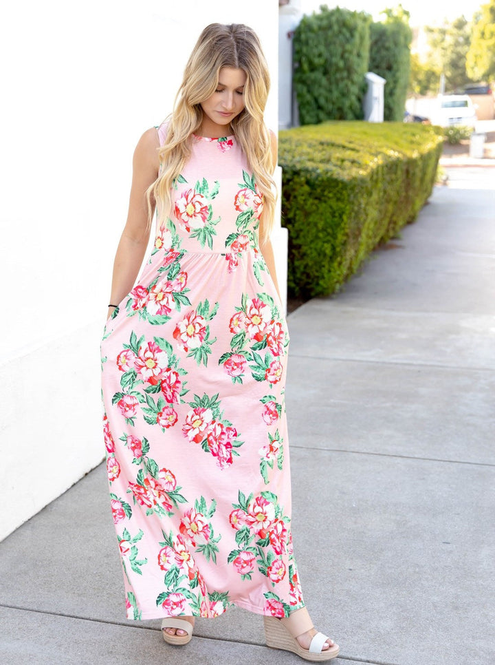 Zara Floral Tank Maxi Dress