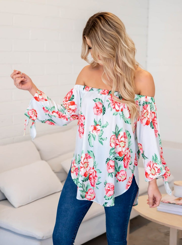 Floral Mila Off Shoulder Top