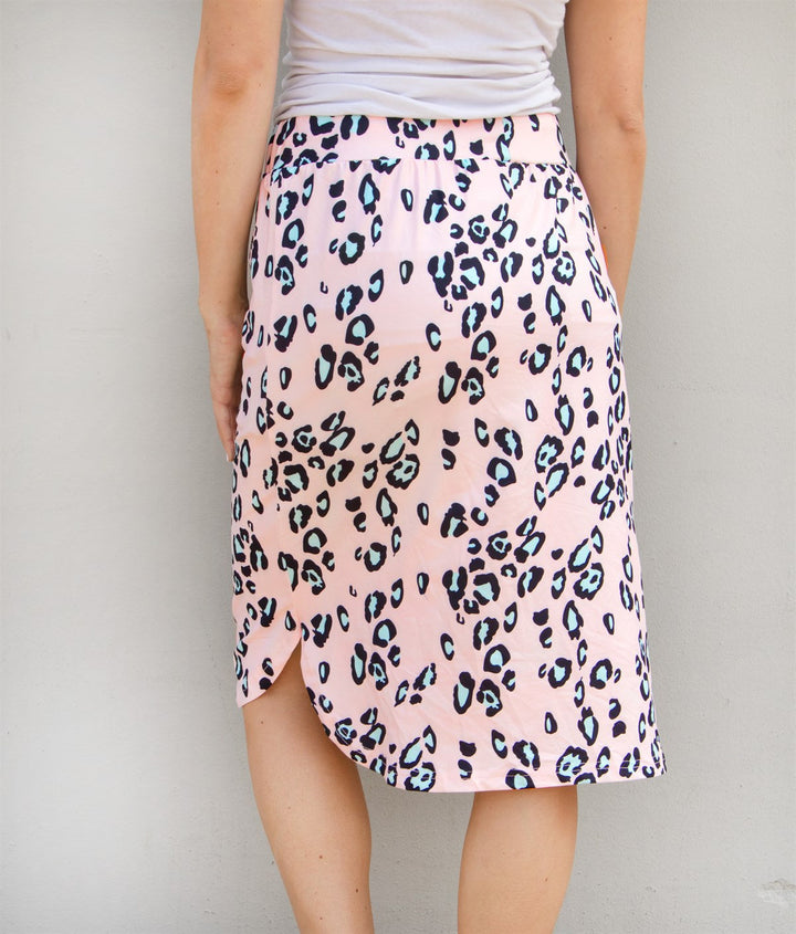 Cheetah Weekend Skirt - Pink - Tickled Teal LLC