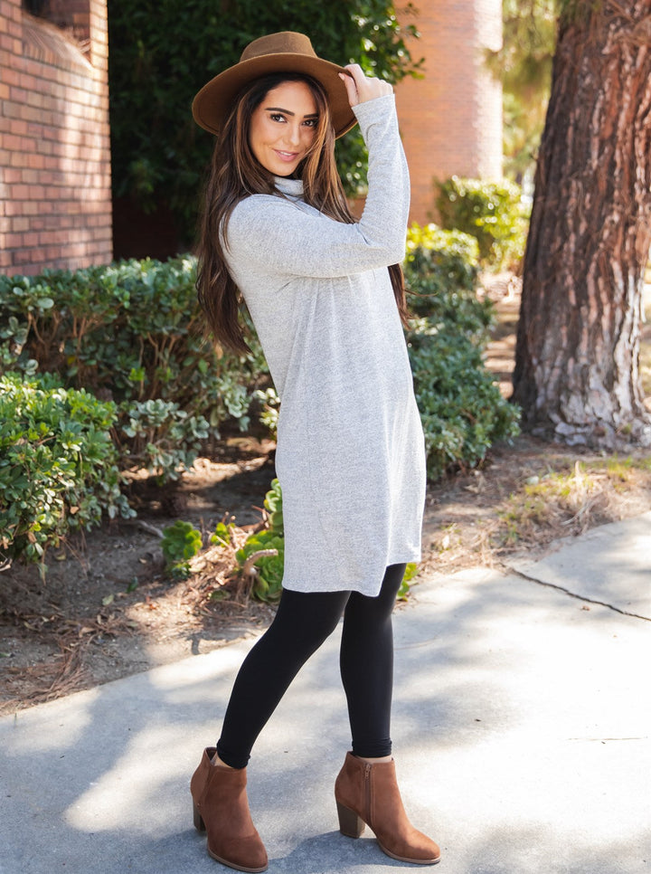 Long Sleeve Cowl Neck Mika Dress