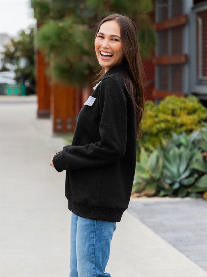 Snap Sweatshirt Pullover