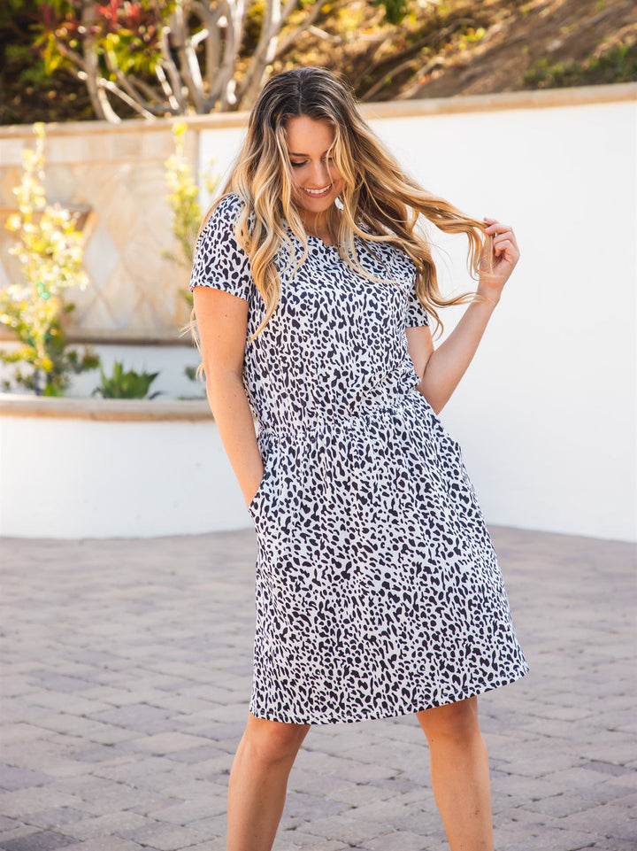 Cinched Waist Pocket Roxanne Dress