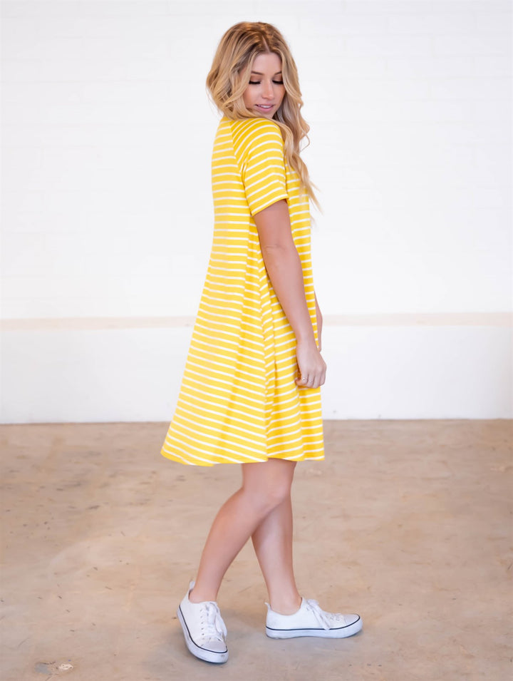 Striped Delilah Swing Dress