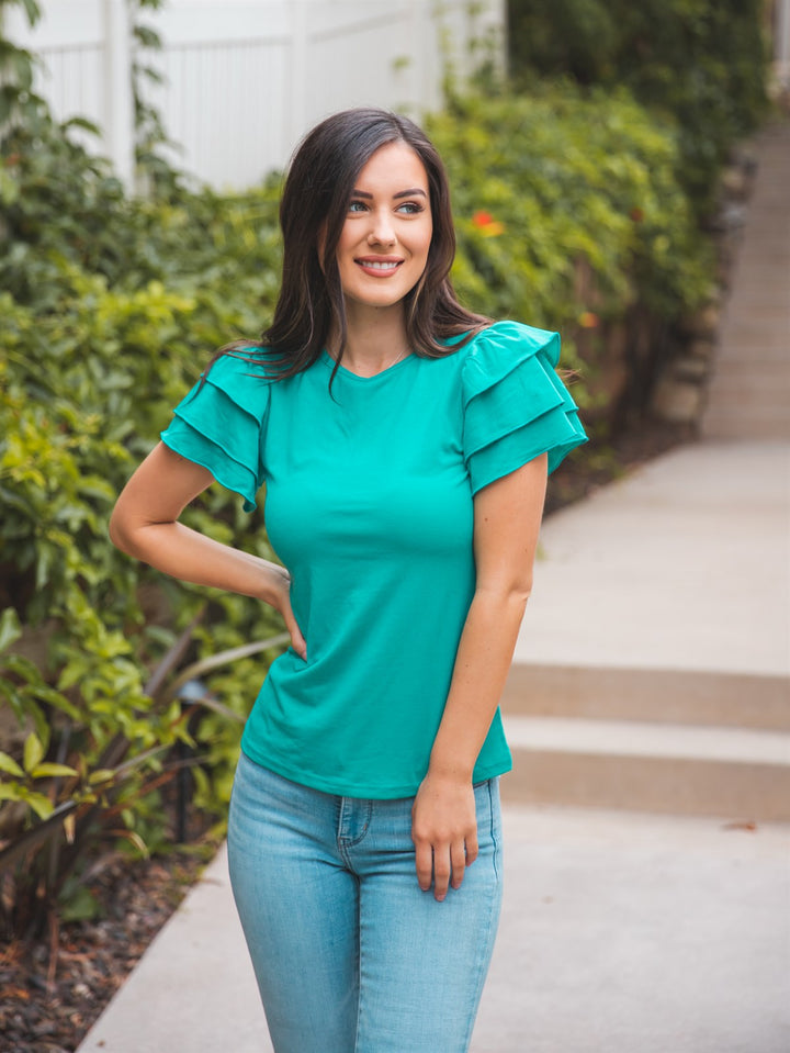 Ruffle Sleeve Rebekah Top