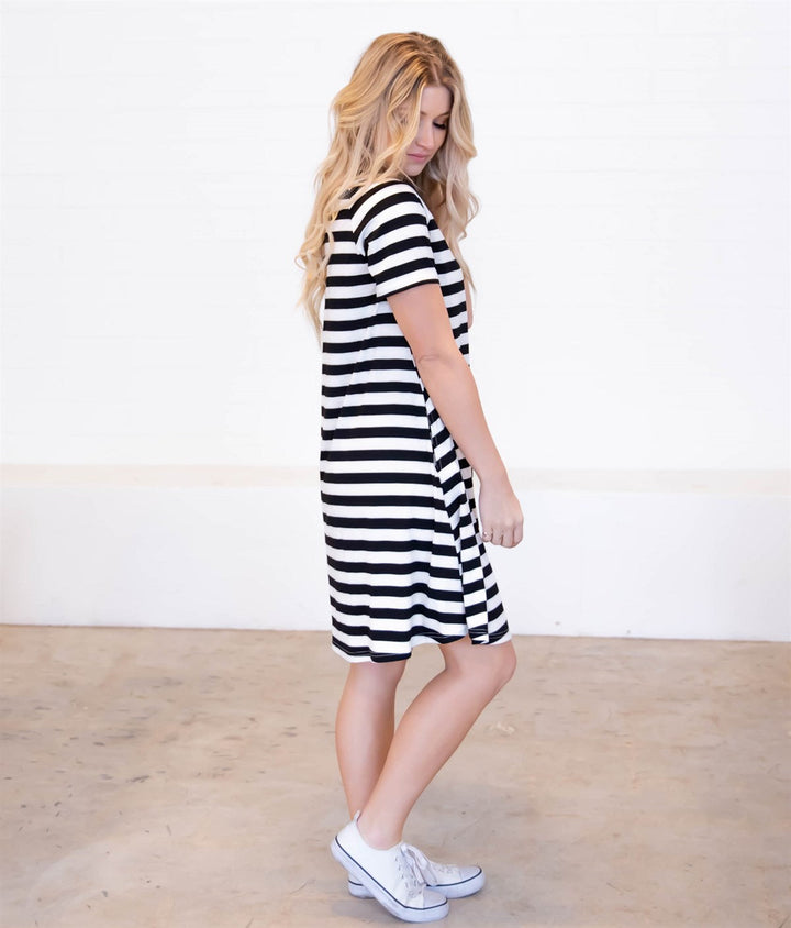 Striped Delilah Swing Dress
