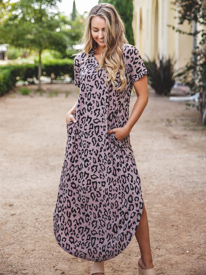 Leopard Relaxed Maxi Dress