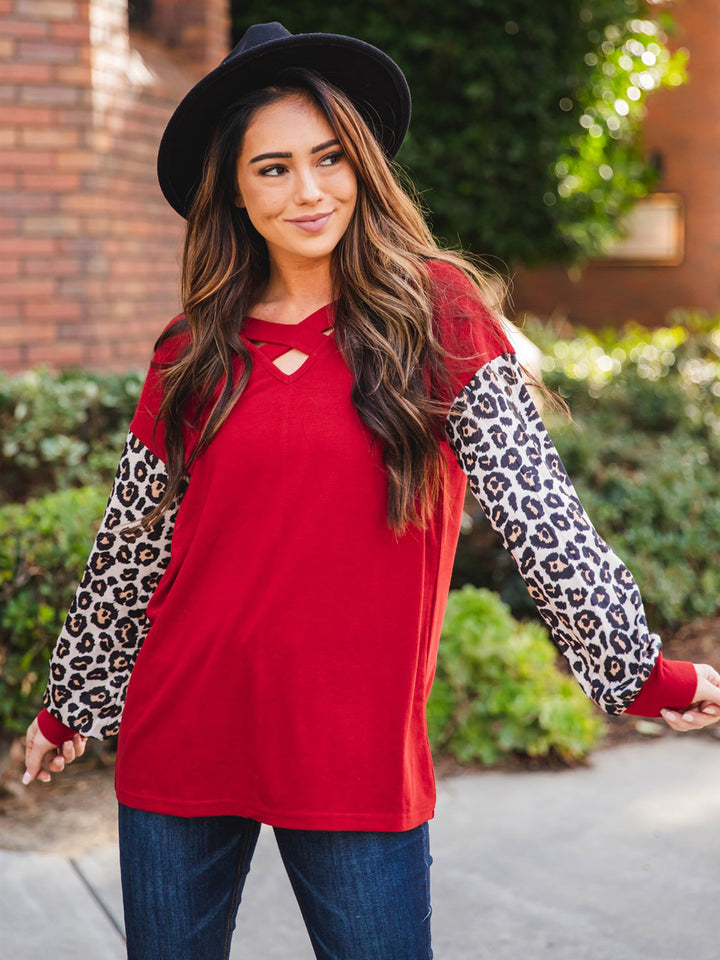 Criss Cross Detail Lyric Top