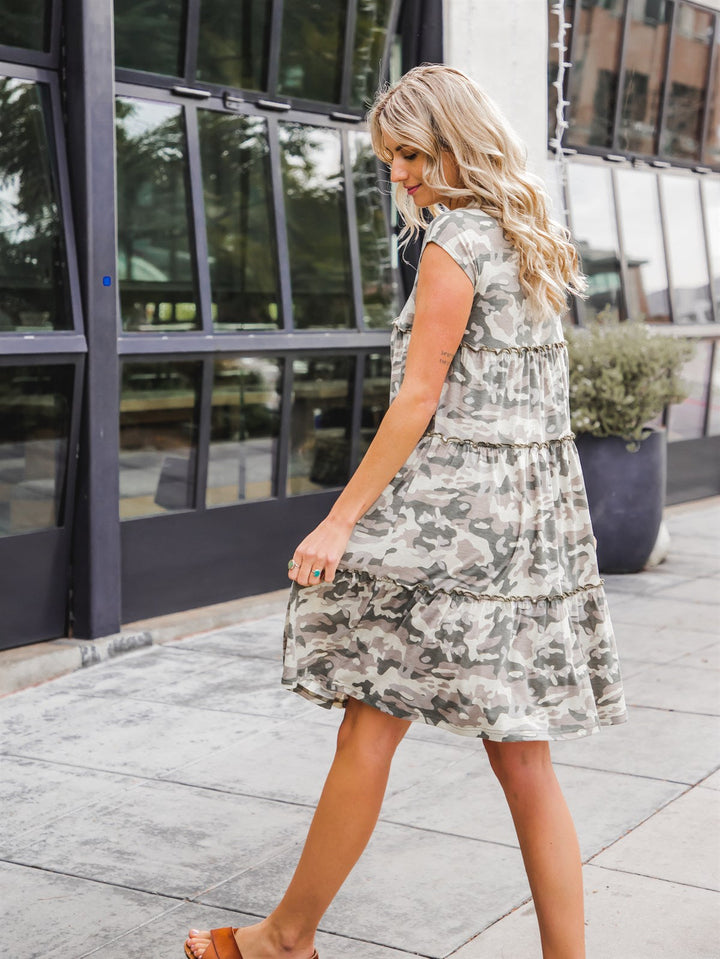 Tiered Knee Length Breanna Dress