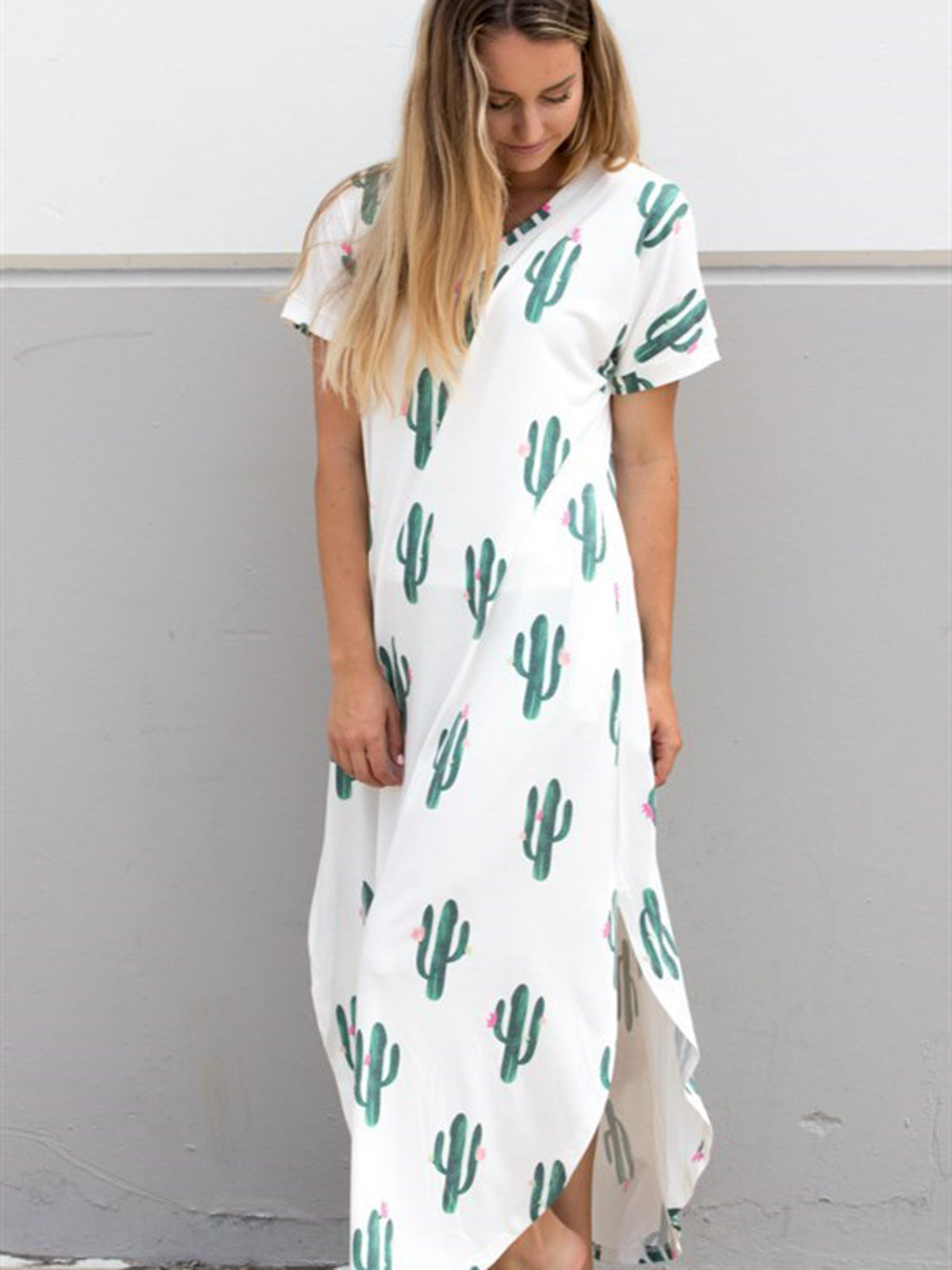 Cactus Relaxed Maxi Dress - Comfortable and Stylish Fashion Essential ...
