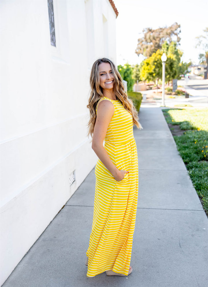 Hazel Striped Tank Dress