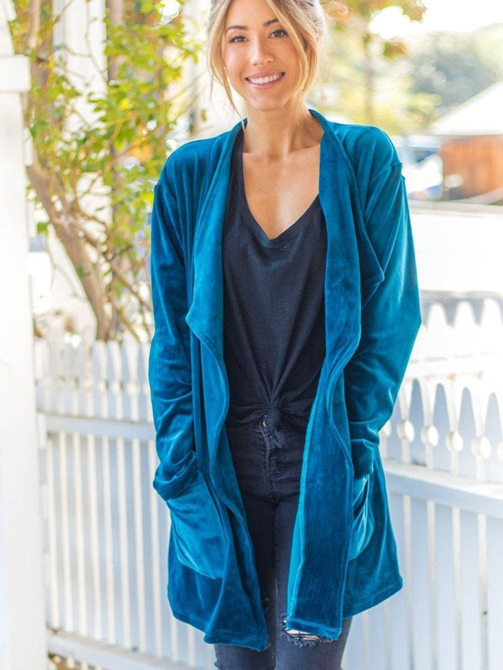 Poppy Velvet Cardigan
