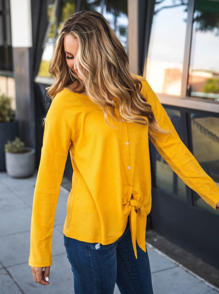 Riley Button Tie Top