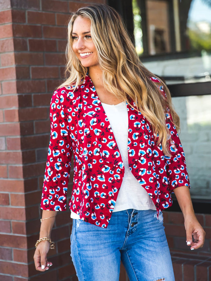 Floral Blazer