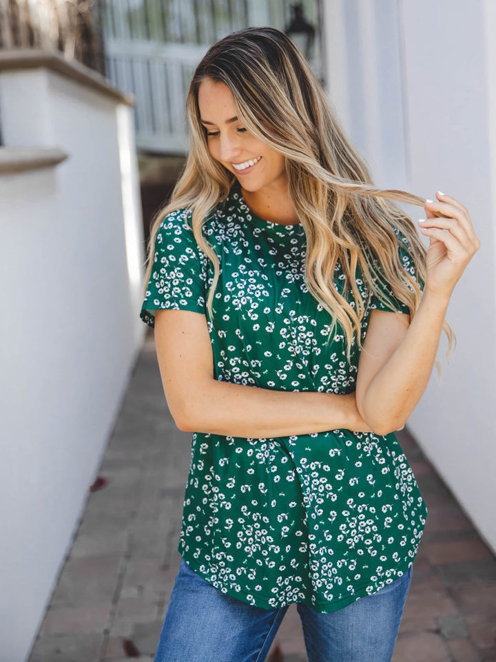 Floral Short Sleeve Mia Top