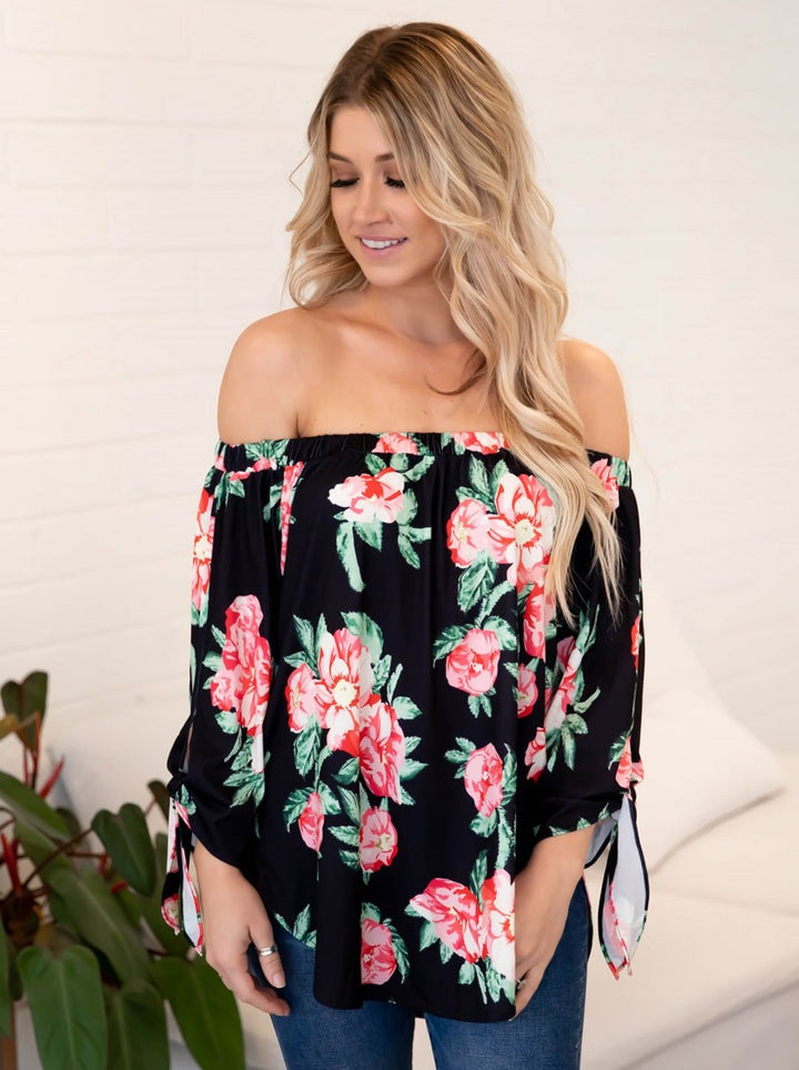 Floral Mila Off Shoulder Top