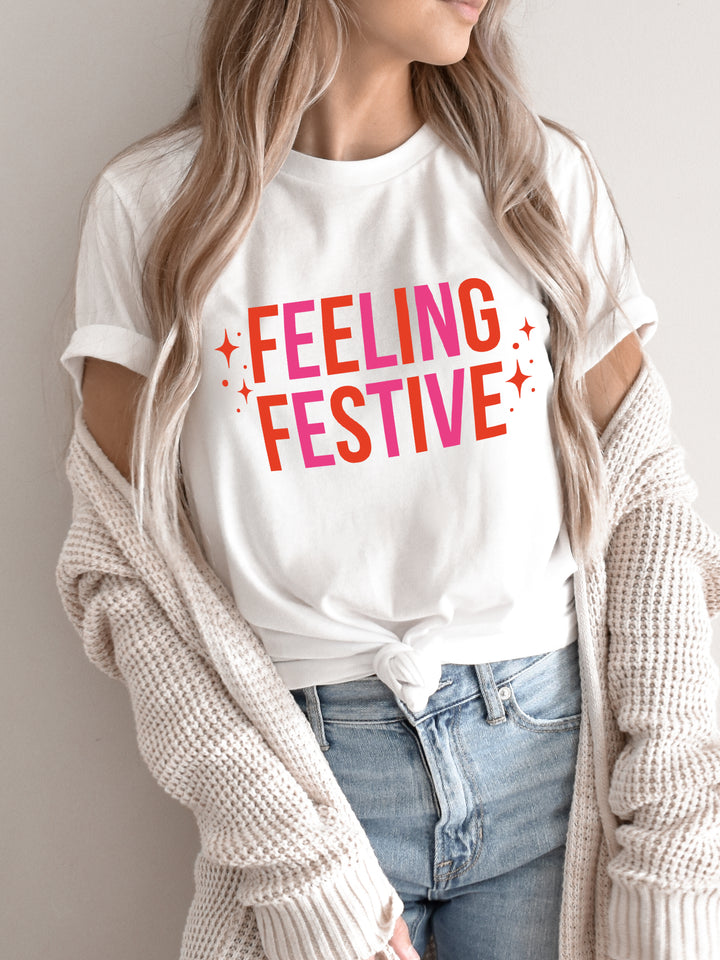 Feeling Festive Graphic Tee - @savvyskirtgirl