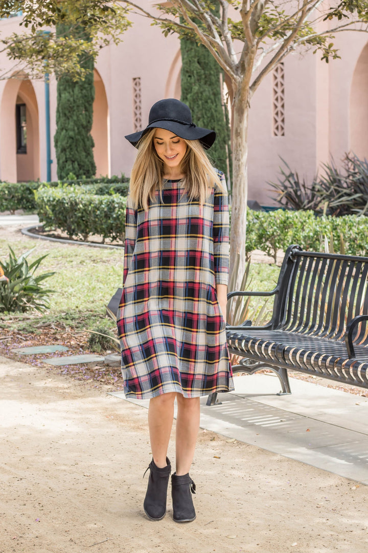 The Ryan Dress - Red - Tickled Teal LLC