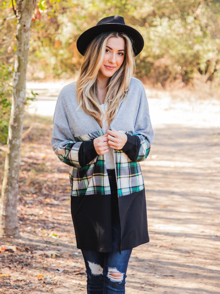 Multi-color Colorblock Tatum Cardigan