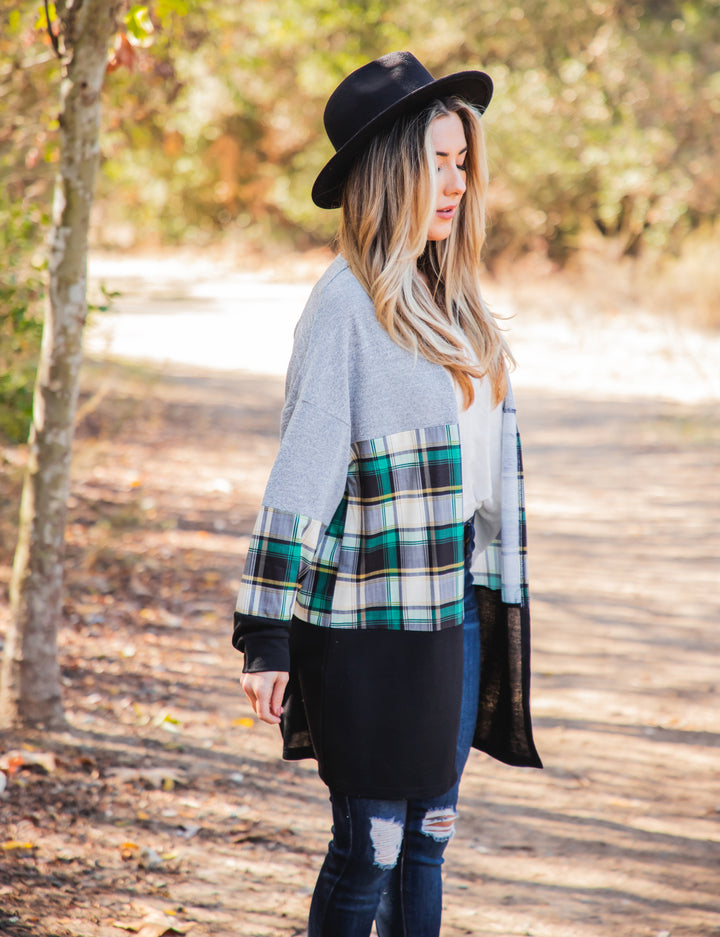 Multi-color Colorblock Tatum Cardigan
