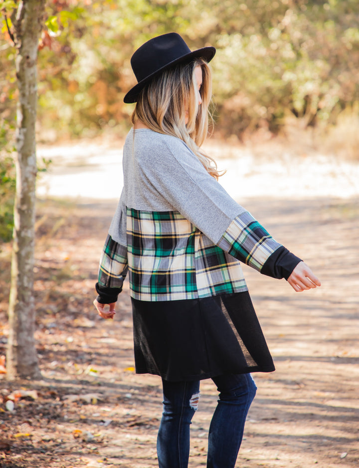 Multi-color Colorblock Tatum Cardigan