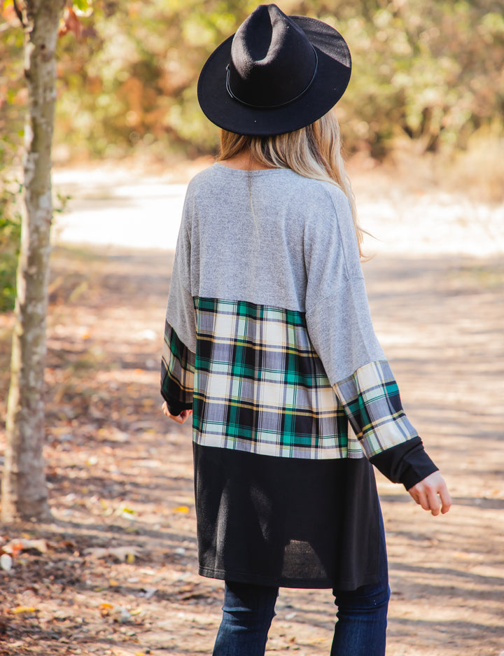 Multi-color Colorblock Tatum Cardigan