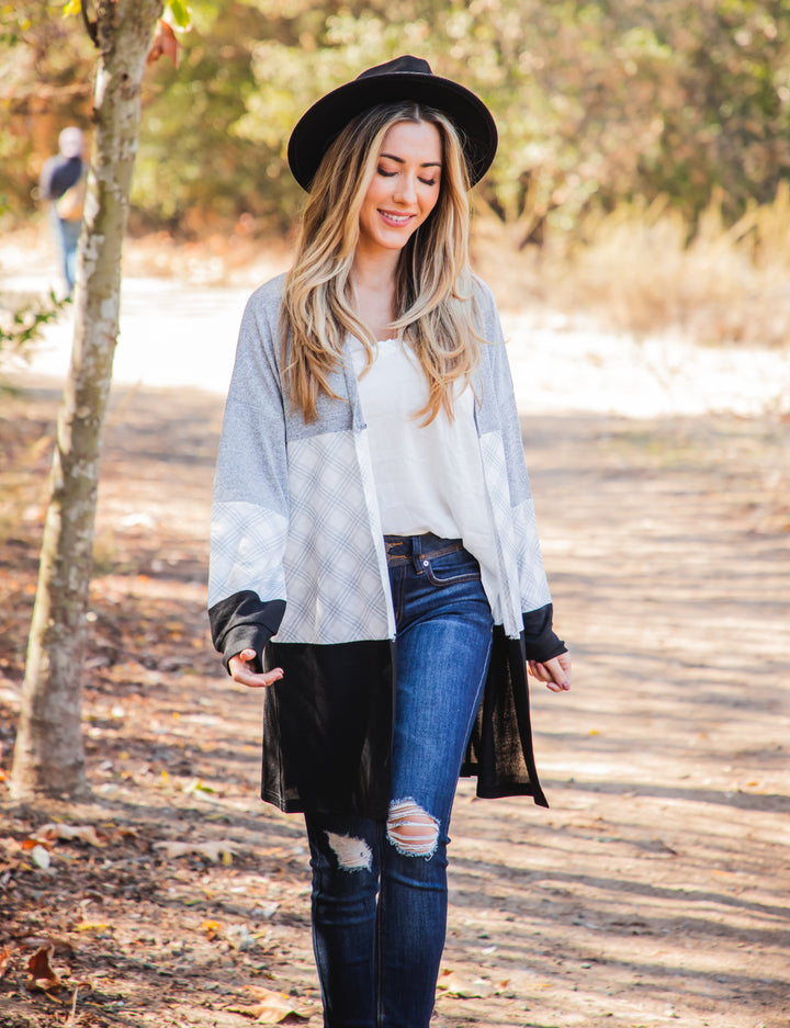Multi-color Colorblock Tatum Cardigan