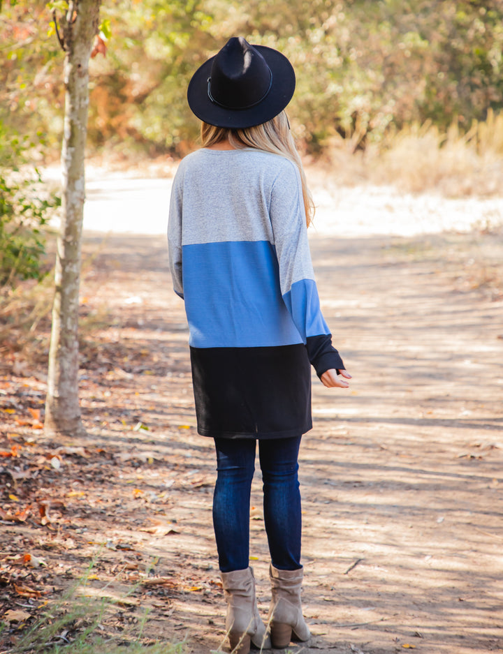 Multi-color Colorblock Tatum Cardigan