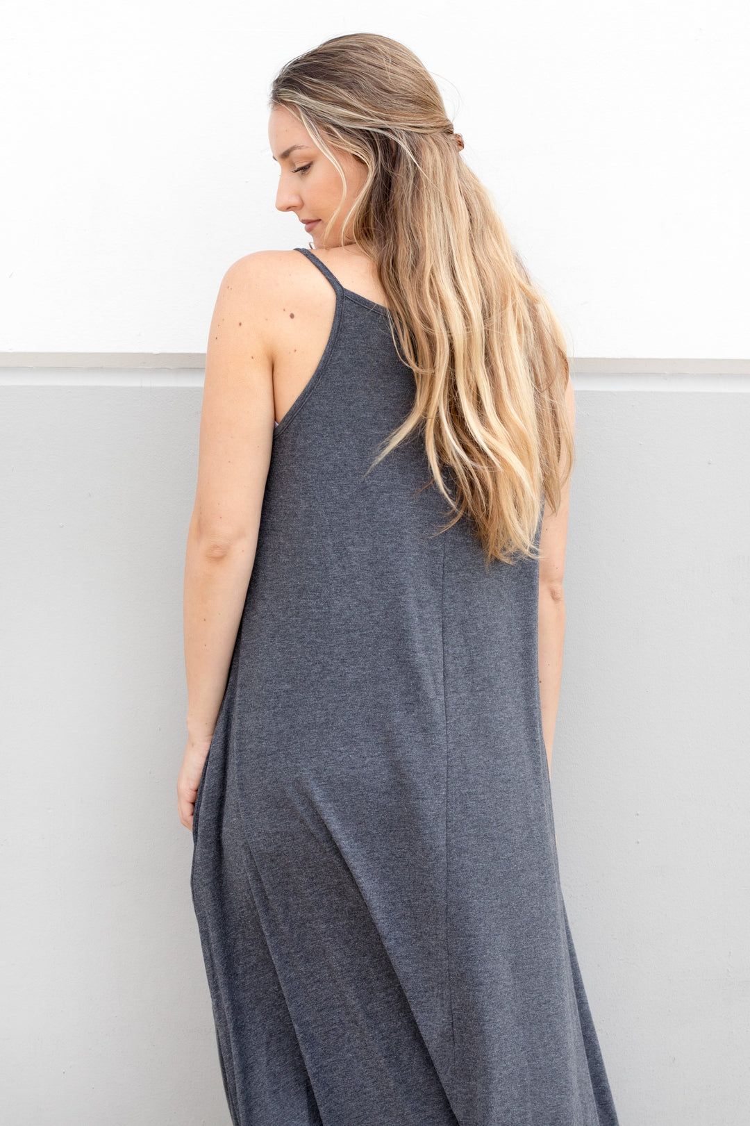 The Everyday Tank Dress - Gray - Tickled Teal LLC