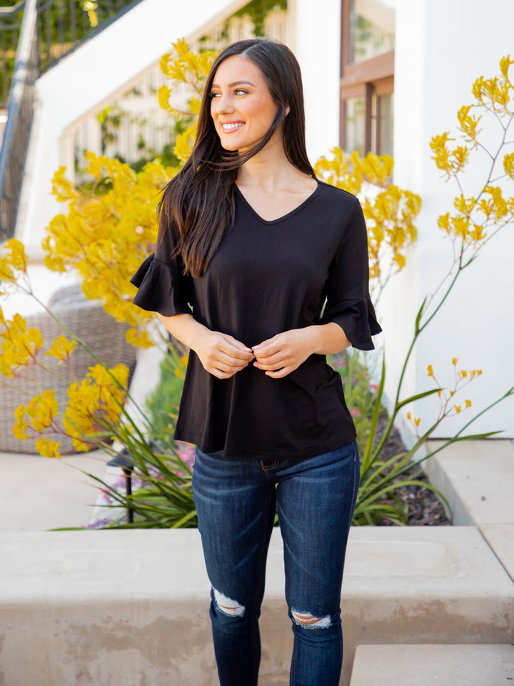 Emerson Flare Sleeve Top