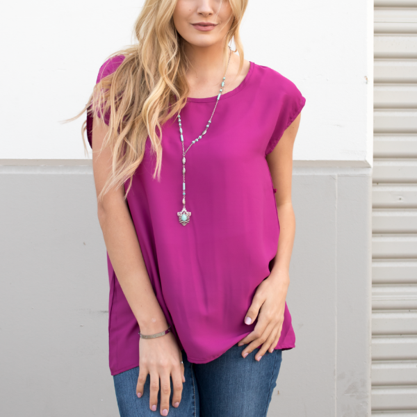 Everyday Top - Raspberry - Tickled Teal LLC