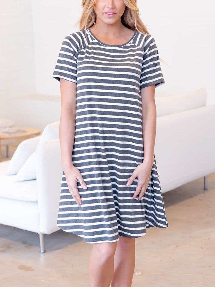 Striped Delilah Swing Dress