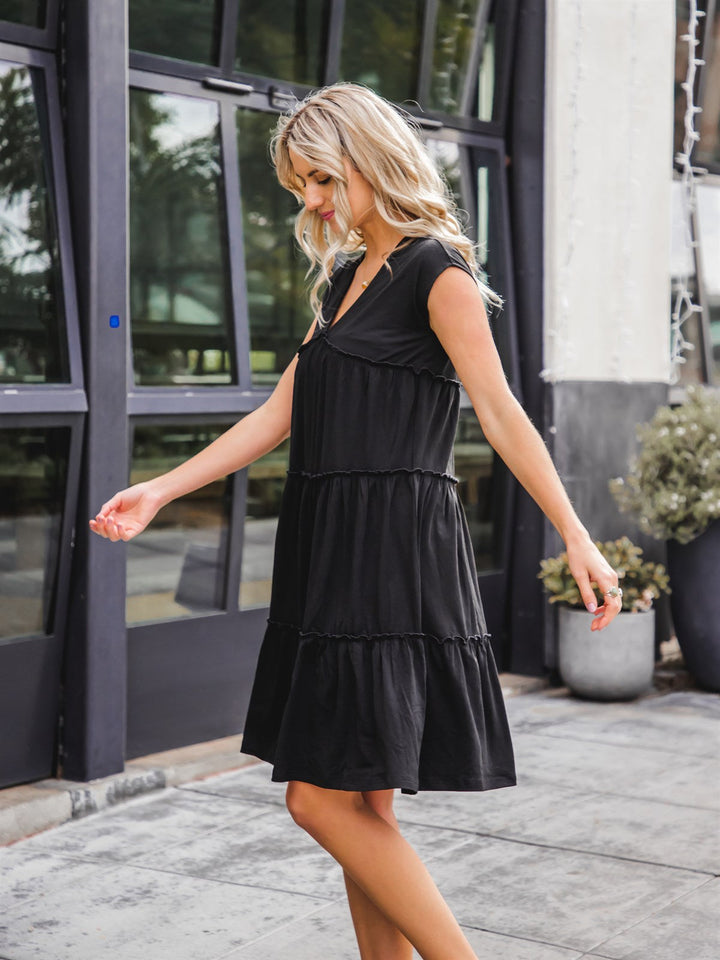 Tiered Knee Length Breanna Dress