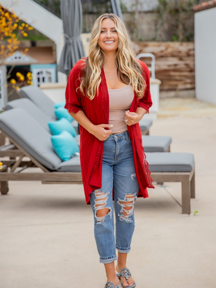 Sparrow Lace Kimono